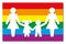 LGBT Parenting Pride Flag Icon Moms