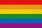 LGBT pride flag or Rainbow pride flag on corrugated cardboard