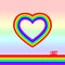 LGBT Pride Month. Lesbian Gay Bisexual Transgender. Rainbow love concept.  LGBT flag. Human rights and tolerance. Vector