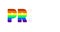 LGBT pride text rainbow pride icon. Animation of the rainbow symbol. Colorful video , 4K