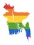 LGBT Rainbow Map of Bangladesh