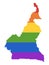 LGBT Rainbow Map of Cameroon