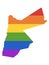 LGBT Rainbow Map of Jordan