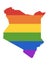 LGBT Rainbow Map of Kenya