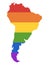 LGBT Rainbow Map of Latin America