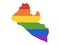 LGBT Rainbow Map of Liberia
