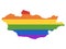 LGBT Rainbow Map of Mongolia