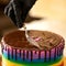 LGBT style expression of love. Sweet rainbow. LGBT passion. Passionate rush. Valentines Day dessert. Dessert for the