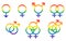 LGBT symbols set