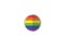 LGBTI pride flag circle shape
