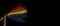 LGBTQ pride flag on black background. Lgbt rainbow flag in gay hand