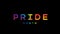 lgbtq pride month rainbow typography animation, pride month rainbow gradient animation,Colorful text animation for pride month,