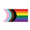LGBTQ Progress Pride flag modified. Freedom and love concept. Pride month. activism, community and freedom. Gay pride flag
