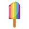 LGBTQ rainbow ice cream