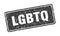 lgbtq sign. lgbtq grunge stamp.