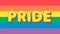 LGBTQI pride flag illustration. Rainbow colored gay pride symbol