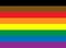 LGBTQI pride flag or Rainbow pride flag include of Abbreviation of lesbian, gay, bisexual, transgender, questioning or: queer, i