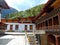 Lhakhang Karpo White temple in Haa valley located in Paro, Bhutan