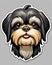 lhasa apso dog sticker decal animal love expression
