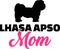 Lhasa Apso mom silhouette