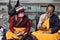 LHASA, TIBET AUTONOMOUS REGION, CHINA - CIRCA OCTOBER 2019: The Buddhists inside the Potala Palace in Lhasa.