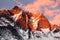 Lhotse, evening sunset view of Lhotse and clouds