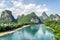 The Li River (Lijiang River) among karst mountains, Guilin