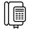 Liability folder icon, outline style