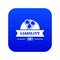 Liability icon blue vector