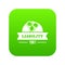 Liability icon green vector