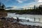 Liard River along the Alaska Highway in Canada