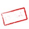 Liberal red rubber stamp isolated on white.