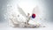 Liberation Day of South Korea. Graphic symbolism in national colors. AI generated.