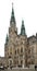 Liberec, Czech Republic, December 19, 2018: Liberec Town Hall is main attraction of Liberec, grandiose town hall of late 19th cent