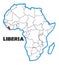 Liberia Africa Map