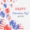 Liberia Independence Day Greeting Card.