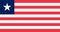 Liberia official flag of country
