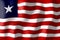 Liberia - waving flag - 3D illustration