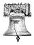 Liberty Bell, Philadelphia vintage illustration