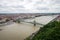 Liberty Bridge, view from Gellert Hill, Budapest