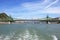 Liberty and Elisabeth bridge on Danube river Budapest