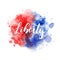 Liberty - holiday background lettering