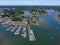 Liberty Marina aerial view, Danvers, Massachusetts, USA