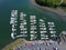 Liberty Marina aerial view, Danvers, Massachusetts, USA