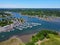 Liberty Marina aerial view, Danvers, Massachusetts, USA