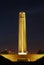 Liberty Memorial. National WW1 museum lit up at night