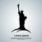 Liberty Statue Silhouette United States Symbol