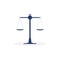 Libra icon on a white background. Scales of law icon Vector illustration.