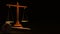 Libra law wood hammer 3d rendering for law content