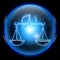 Libra zodiac button icon